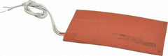 Value Collection - 5" Long x 3" Wide, Rectangular, Silicon Rubber, Standard Heat Blanket - 120 Volt, Adhesive Back, Use with Metal Containers - Exact Tool & Supply