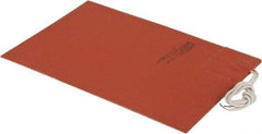 Value Collection - 9" Long x 6" Wide, Rectangular, Silicon Rubber, Standard Heat Blanket - 120 Volt, Adhesive Back, Use with Metal Containers - Exact Tool & Supply