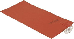 Value Collection - 12" Long x 6" Wide, Rectangular, Silicon Rubber, Standard Heat Blanket - 120 Volt, Plain Back, Use with Metal Containers - Exact Tool & Supply