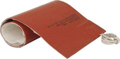 Value Collection - 18" Long x 6" Wide, Rectangular, Silicon Rubber, Standard Heat Blanket - 120 Volt, Adhesive Back, Use with Metal Containers - Exact Tool & Supply