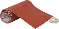 Value Collection - 24" Long x 6" Wide, Rectangular, Silicon Rubber, Standard Heat Blanket - 120 Volt, Adhesive Back, Use with Metal Containers - Exact Tool & Supply