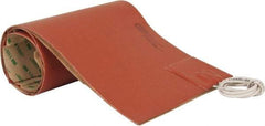 Value Collection - 24" Long x 6" Wide, Rectangular, Silicon Rubber, Standard Heat Blanket - 120 Volt, Adhesive Back, Use with Metal Containers - Exact Tool & Supply