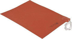 Value Collection - 12" Long x 9" Wide, Rectangular, Silicon Rubber, Standard Heat Blanket - 120 Volt, Plain Back, Use with Metal Containers - Exact Tool & Supply