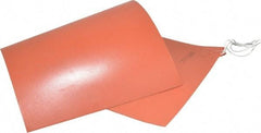 Value Collection - 24" Long x 12" Wide, Rectangular, Silicon Rubber, Standard Heat Blanket - 120 Volt, Plain Back, Use with Metal Containers - Exact Tool & Supply