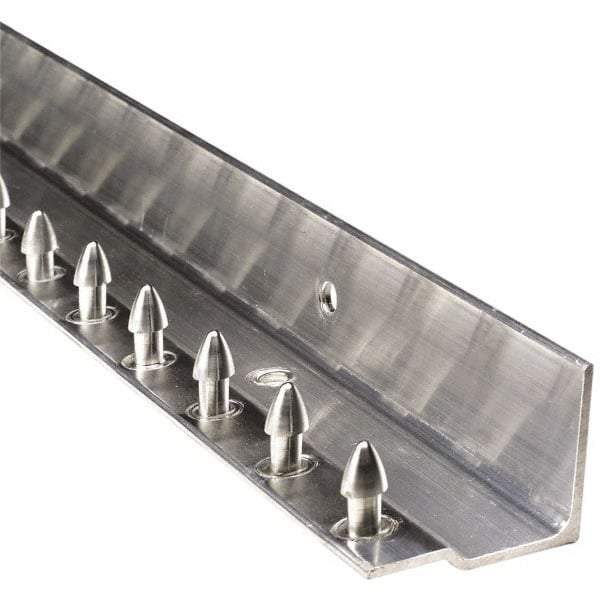 Aleco - 2Ft. Long Aluminum Boltless Dock Strip Door Mounting Hardware - For Use with Vinyl Strip Material (All Widths) - Exact Tool & Supply