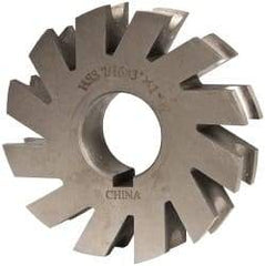 Value Collection - 7/32" Radius, 7/16" Circle Diam, 3" Cutter Diam, 7/16" Cutting Width, Arbor Connection, Concave Radius Cutter - High Speed Steel, Oxide Finish, Form Relieved, 10 Teeth - Exact Tool & Supply