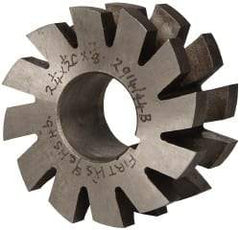 Value Collection - 1/4" Radius, 1/2" Circle Diam, 2-1/4" Cutter Diam, 1/2" Cutting Width, Arbor Connection, Concave Radius Cutter - High Speed Steel, Oxide Finish, Form Relieved, 10 Teeth - Exact Tool & Supply
