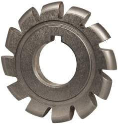 Value Collection - 11/64" Radius, 2-3/4" Diam, 12 Teeth, Arbor Connection, High Speed Steel Convex Radius Cutter - Form Relieved Relief, Bright Finish - Exact Tool & Supply