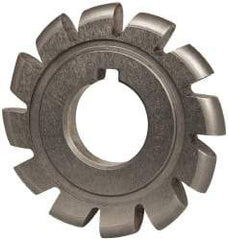 Value Collection - 11/64" Radius, 2-3/4" Diam, 12 Teeth, Arbor Connection, High Speed Steel Convex Radius Cutter - Form Relieved Relief, Bright Finish - Exact Tool & Supply