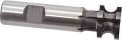 Made in USA - 3/16" Radius, 3/8" Circle Diam, 1" Cutter Diam, 0.635" Cutting Width, Shank Connection, Concave Radius Cutter - 3/4" Shank Diam, 3-1/2" OAL, High Speed Steel, Uncoated, Form Relieved, 6 Teeth, Weldon Flat - Exact Tool & Supply