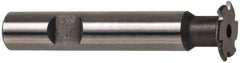 Made in USA - 5/16" Radius, 5/8" Circle Diam, 1-5/8" Cutter Diam, Shank Connection, Convex Radius Cutter - 3/4" Shank Diam, 4" OAL, High Speed Steel, Uncoated, Form Relieved, 4 Teeth, Weldon Flat - Exact Tool & Supply