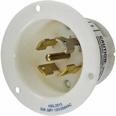 Hubbell Wiring Device-Kellems - 3-Phase Wye 120/208 VAC 30A NEMA L21-30P Industrial Twist Lock Inlet - Exact Tool & Supply
