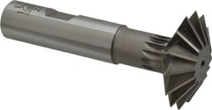 Interstate - 1-1/2° 1-1/2" Cut Diam, 1/2" Cut Width, 5/8" Shank, Cobalt Double-Angle Cutter - Exact Tool & Supply