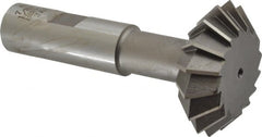 Interstate - 1-7/8° 1-7/8" Cut Diam, 5/8" Cut Width, 3/4" Shank, Cobalt Double-Angle Cutter - Exact Tool & Supply
