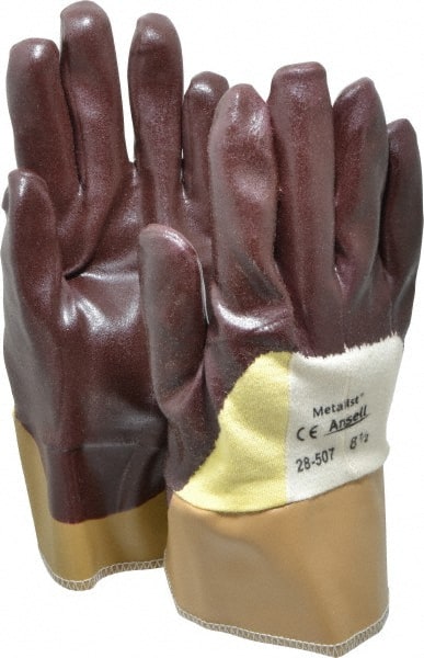 Ansell - Size M (8.5), ANSI Cut Lvl 2, Abrasion Lvl 3, Nitrile Coated Cut Resistant Gloves - Exact Tool & Supply