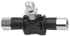 Legris - 3/8" NPT Threaded In-Line Flow Control Valve - 0 to 145 psi & Nylon Material - Exact Tool & Supply