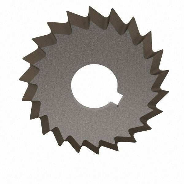 Value Collection - 2-3/4° 2-3/4" Cut Diam, 1/2" Cut Width, 1" Arbor, High Speed Steel Double-Angle Cutter - Exact Tool & Supply