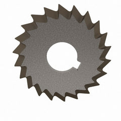 Value Collection - 2-3/4° 2-3/4" Cut Diam, 1/2" Cut Width, 1" Arbor, High Speed Steel Double-Angle Cutter - Exact Tool & Supply