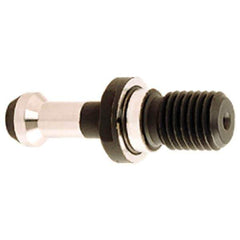 Iscar - BT50 Taper, M24x3 Thread, 60° Angle Radius, Standard Retention Knob - 3.3465" OAL, 0.9055" Knob Diam, 1.7717" from Knob to Flange - Exact Tool & Supply