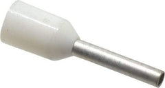ACI - 20 AWG, Partially Insulated, Crimp Electrical Wire Ferrule - 8mm Long x 1-1/2mm Diameter Pin, 14.4mm Overall Length - Exact Tool & Supply