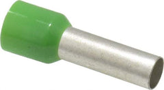 ACI - 6 AWG, Partially Insulated, Crimp Electrical Wire Ferrule - 18mm Long x 6.2mm Diameter Pin, 28.2mm Overall Length - Exact Tool & Supply