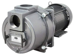 American Machine & Tool - 230/460 Volt, 22/11 Amp, 3 Phase, 7-1/2 HP, Self Priming Sewage Trash Pump - 184JM Frame, 3 Inch Inlet, TEFC Motor, Cast Iron Housing, Stainless Steel Impeller, Buna N Seal - Exact Tool & Supply