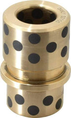 Dayton Lamina - 1" ID x 2-11/16" OAL, Cast Aluminum Bronze, Die & Mold Shoulder Bushing - Shoulder, 1-27/32" Bottom OD, 1-1/2" Top OD, 1-3/4" Under Collar, 1-3/4" Under Collar, 15/16" Above Collar - Exact Tool & Supply