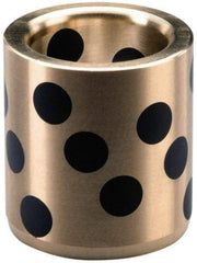 Dayton Lamina - 1-1/2" OAL, 2-1/4" ID, 2-3/4" Body Diam, Aluminum Bronze, Die & Mold Straight Friction Brushing - Press Fit, Self Lubricating - Exact Tool & Supply