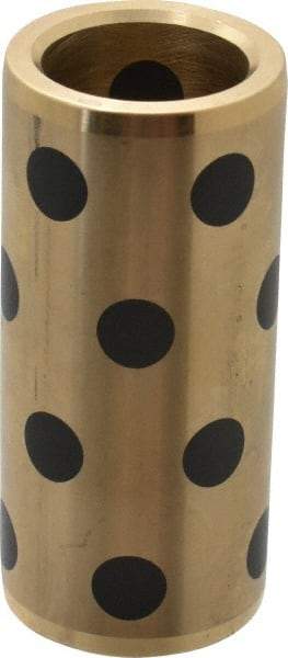 Dayton Lamina - 3" OAL, 1" ID, 1-3/8" Body Diam, Aluminum Bronze, Die & Mold Straight Friction Brushing - Press Fit, Self Lubricating - Exact Tool & Supply
