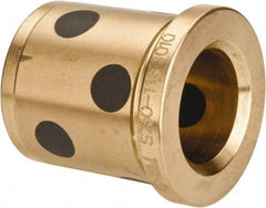 Dayton Lamina - 3/4" ID x 1-3/8" OAL, Aluminum Bronze, Die & Mold Shoulder Bushing - Shoulder, 1-1/8" Bottom OD, 1-1/8" Top OD, 1.3" Collar OD, 1-3/16" Above Collar - Exact Tool & Supply
