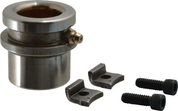 Dayton Lamina - 1" ID x 1-3/4" OAL, Steel, Bronze Plated Die & Mold Shoulder Bushing - Short Shoulder, 1.72" Bottom OD, 1-1/2" Top OD, 1.845" Collar OD, 13/16" Under Collar, 15/16" Above Collar - Exact Tool & Supply