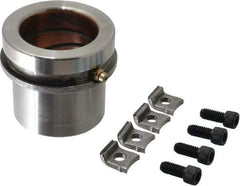 Dayton Lamina - 2" ID x 2-5/8" OAL, Steel, Bronze Plated Die & Mold Shoulder Bushing - Short Shoulder, 2.909" Bottom OD, 2-1/2" Top OD, 3.064" Collar OD, 1" Under Collar, 1-5/8" Above Collar - Exact Tool & Supply