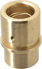 Dayton Lamina - 1-1/2" ID x 3-3/16" OAL, Bronze, Die & Mold Shoulder Bushing - Shoulder, 2.19" Bottom OD, 2" Top OD, 2.345" Collar OD, 2" Under Collar, 1-3/16" Above Collar - Exact Tool & Supply