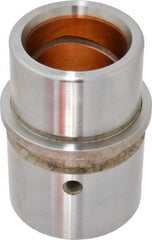 Dayton Lamina - 1-1/2" ID x 3-3/16" OAL, Steel, Bronze Plated Die & Mold Shoulder Bushing - Shoulder, 2.19" Bottom OD, 2" Top OD, 2.345" Collar OD, 2" Under Collar, 1-3/16" Above Collar - Exact Tool & Supply