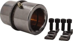 Dayton Lamina - 1-3/4" ID x 3-3/8" OAL, Steel, Bronze Plated Die & Mold Shoulder Bushing - Shoulder, 2-1/2" Bottom OD, 2-1/4" Top OD, 2.658" Collar OD, 2" Under Collar, 1-3/8" Above Collar - Exact Tool & Supply