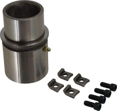 Dayton Lamina - 2" ID x 4-5/8" OAL, Steel, Die & Mold Shoulder Bushing - Extra Long Shoulder, 2.909" Bottom OD, 2-1/2" Top OD, 3.064" Collar OD, 3" Under Collar, 1-5/8" Above Collar - Exact Tool & Supply