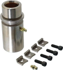 Dayton Lamina - 1" ID x 3-15/16" OAL, Steel, Bronze Plated Die & Mold Shoulder Bushing - Extra Long Shoulder, 1.72" Bottom OD, 1-1/2" Top OD, 1.845" Collar OD, 3" Under Collar, 15/16" Above Collar - Exact Tool & Supply