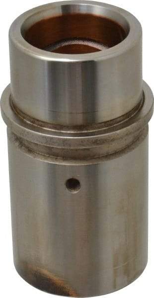 Dayton Lamina - 1-1/2" ID x 4-3/16" OAL, Steel, Bronze Plated Die & Mold Shoulder Bushing - Extra Long Shoulder, 2.19" Bottom OD, 2" Top OD, 2.345" Collar OD, 3" Under Collar, 1-3/16" Above Collar - Exact Tool & Supply