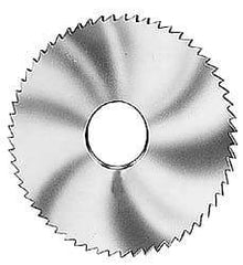 Made in USA - 2-3/4" Diam x 0.014" Blade Thickness x 1" Arbor Hole Diam, 72 Tooth Slitting and Slotting Saw - Arbor Connection, Solid Carbide, Concave Ground - Exact Tool & Supply