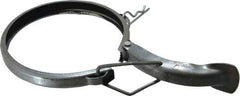 Made in USA - 4" ID Galvanized Duct Clamp with PVC Seal - Exact Tool & Supply