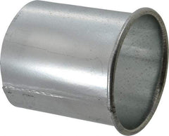 Made in USA - 4" ID Galvanized Duct Adapter - 4" Long, 22 Gage - Exact Tool & Supply