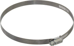 Made in USA - 6-1/2" ID Stainless Steel Duct Hose Clamp - 1/2" Long - Exact Tool & Supply