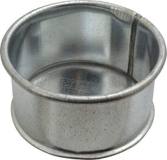 Made in USA - 4" ID Galvanized Duct End Cap - 2" Long, 24 Gage - Exact Tool & Supply
