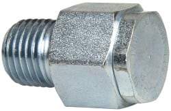 LDI Industries - 1/4 Thread, Steel, Zinc Plated, Filter Vent - 1-3/16" High, 3/4" Hex Flats Diam - Exact Tool & Supply