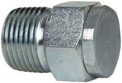 LDI Industries - 3/8 Thread, Steel, Zinc Plated, Filter Vent - 1-1/32" High, 3/4" Hex Flats Diam - Exact Tool & Supply