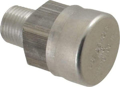LDI Industries - 1/8 Thread, Aluminum, Protected Vent - 1-1/8" High, 9/16" Hex Flats Diam - Exact Tool & Supply