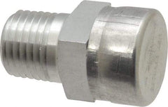 LDI Industries - 1/4 Thread, Aluminum, Protected Vent - 1-3/16" High, 3/4" Hex Flats Diam - Exact Tool & Supply