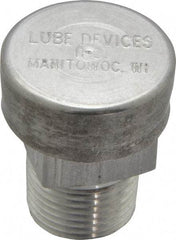 LDI Industries - 3/8 Thread, Aluminum, Protected Vent - 1-1/4" High, 1" Hex Flats Diam - Exact Tool & Supply