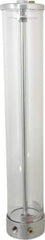 LDI Industries - 1 Outlet, Polymer Bowl, 2,130.32 Cu. cm Air-Operated Oil Reservoir - 3/8 NPTF Outlet, 3-1/2" Diam x 20-13/16" High, 60°C Max - Exact Tool & Supply
