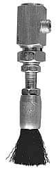 LDI Industries - 1" Width/Diam, Oil Reservoir Lubrication Brushes - 1-5/8" Bristle Length, 4-7/8" Length Under Mounting Thread, Straight Shank - Exact Tool & Supply